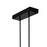 CWI Lighting Sierra 8 Light 38" Up Chandelier, Black/Clear