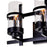 CWI Lighting Sierra 3 Light Wall Light, Black/Clear