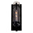 CWI Lighting Sierra 1 Light Wall Light, Black/Clear