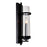 CWI Lighting Sierra 1 Light Wall Light, Black/Clear