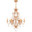 CWI Lighting Electra 6 Light Up Chandelier, Oxidized Bronze - 9836P28-6-125