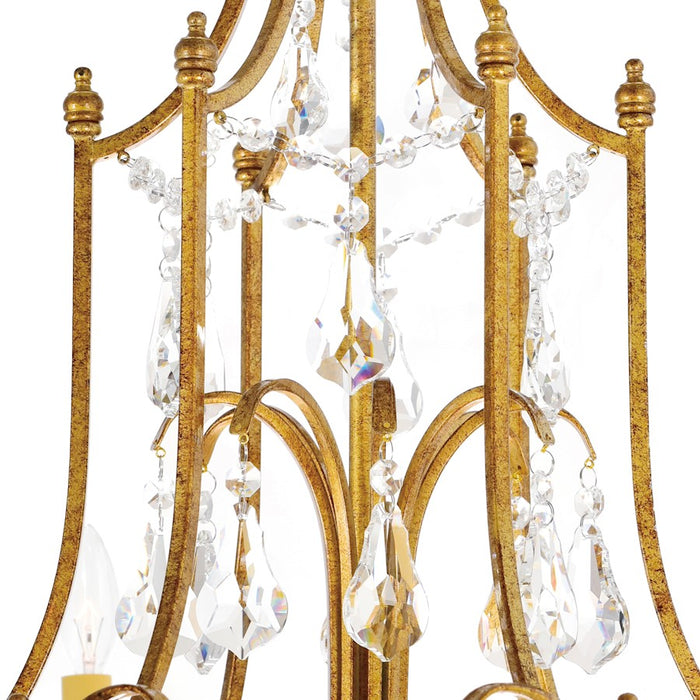 CWI Lighting Electra 6 Light Up Chandelier, Oxidized Bronze