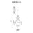 CWI Lighting Electra 6 Light Up Chandelier, Oxidized Bronze