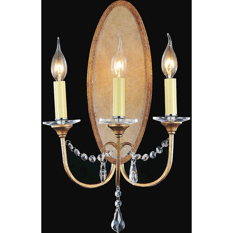 CWI Lighting Electra 3 Light Wall Light, Oxidized Bronze