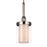 CWI Maybelle 1 Light Candle Mini Chandelier, Chrome/Clear