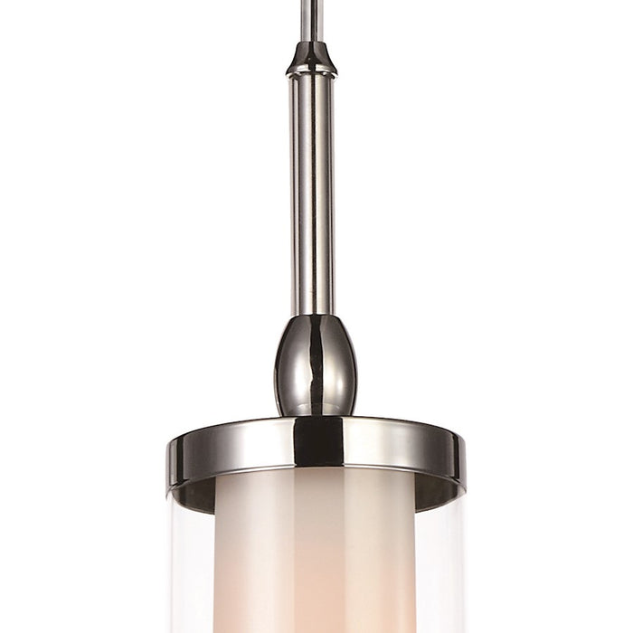 CWI Maybelle 1 Light Candle Mini Chandelier, Chrome/Clear