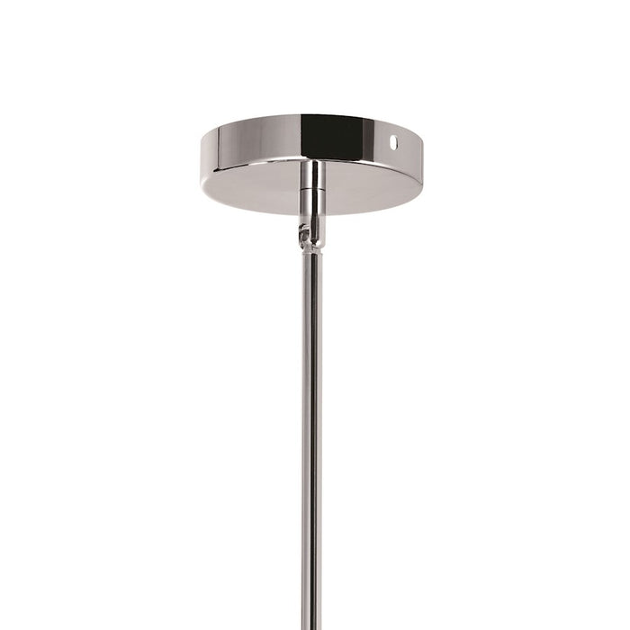 CWI Maybelle 1 Light Candle Mini Chandelier, Chrome/Clear