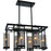 CWI Lighting Vanna 6 Light Up Chandelier, Black/Clear - 9858P27-6-RC-101