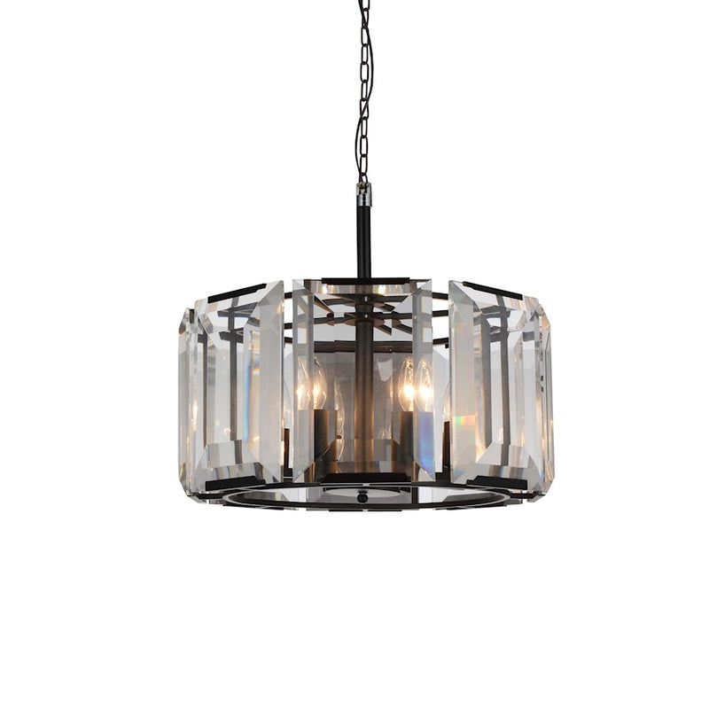 CWI Lighting Jacquet 8 Light Chandelier, Black