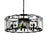 CWI Lighting Jacquet 12 Light 31" Chandelier, Black
