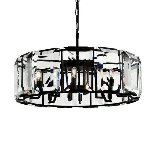 CWI Lighting Jacquet 12 Light 31" Chandelier, Black