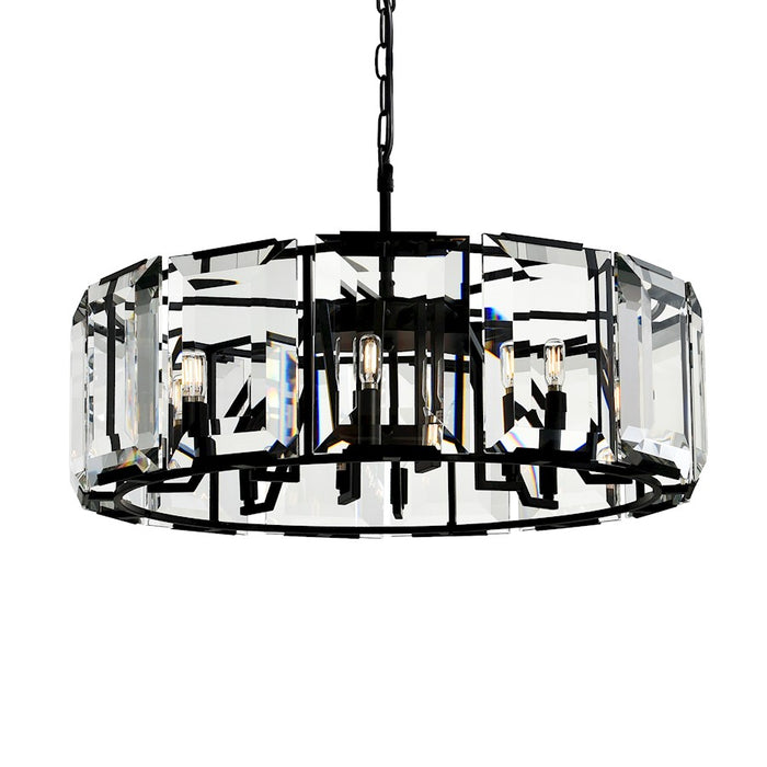 CWI Lighting Jacquet 12 Light 31" Chandelier, Black