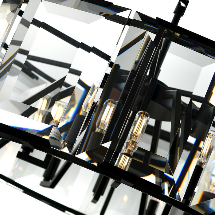 CWI Lighting Jacquet 12 Light 31" Chandelier, Black