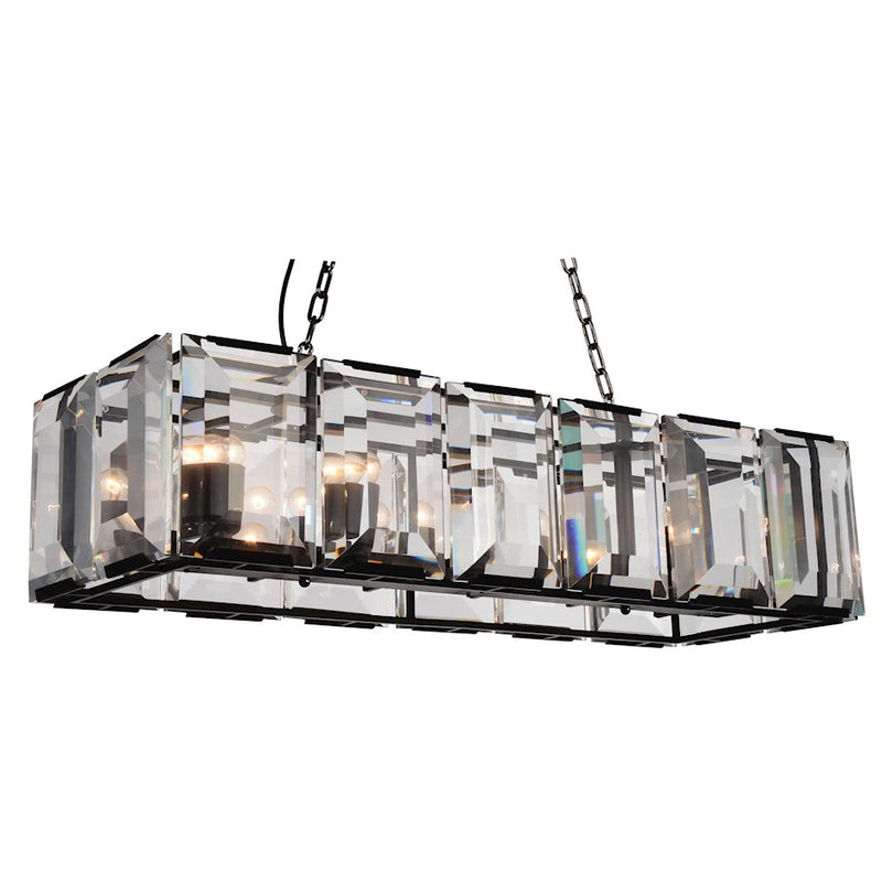 CWI Lighting Jacquet 12 Light 42" Chandelier, Black