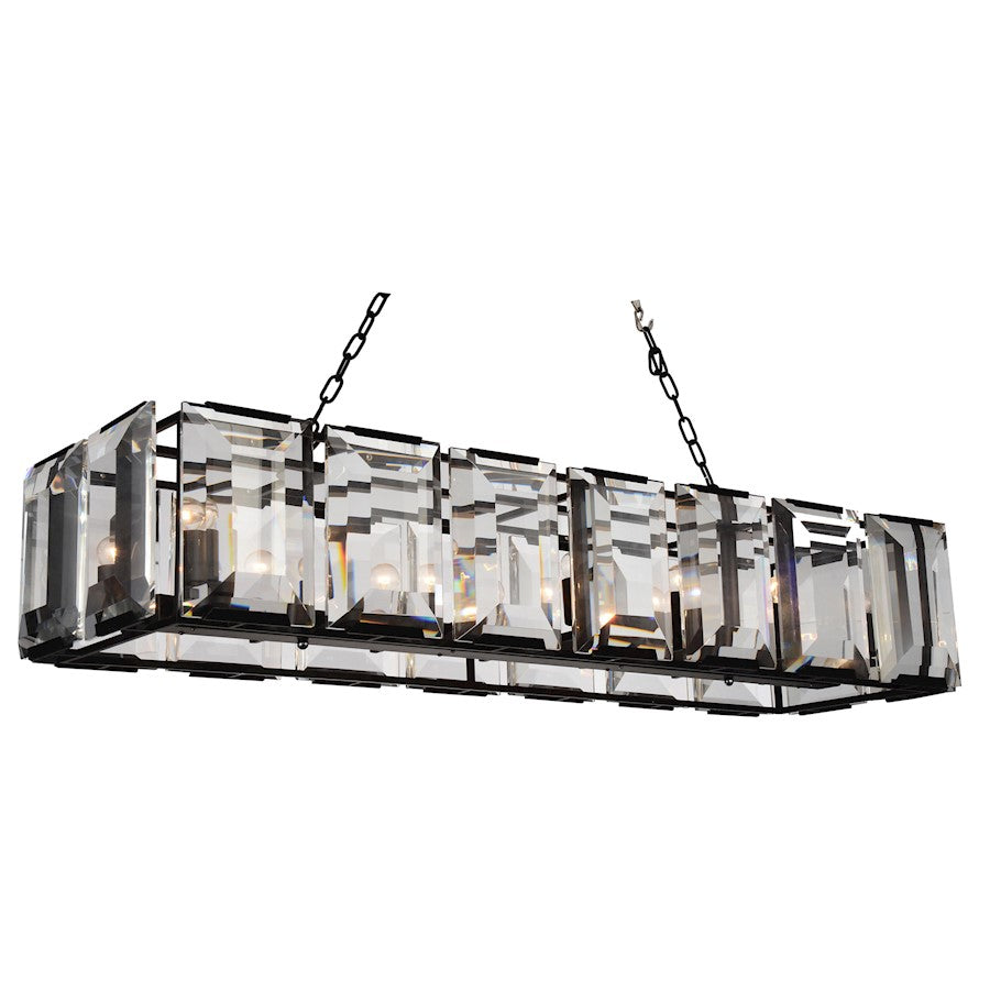 CWI Lighting Jacquet 14 Light Chandelier, Black - 9860P55-14-101