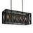 CWI Lighting Tapedia 4 Light Up Chandelier, Black