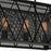 CWI Lighting Tapedia 4 Light Up Chandelier, Black