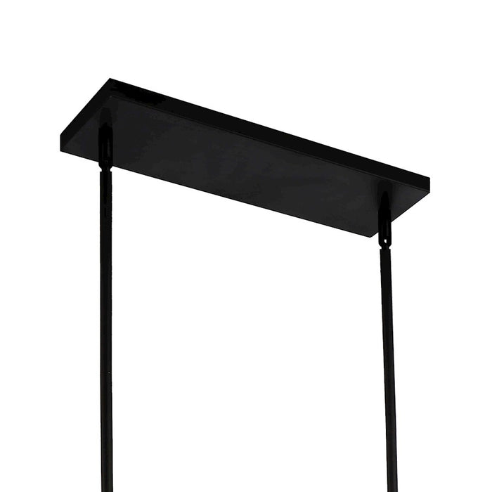 CWI Lighting Tapedia 4 Light Up Chandelier, Black