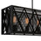 CWI Lighting Tapedia 6 Light Up Chandelier, Black