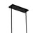 CWI Lighting Tapedia 6 Light Up Chandelier, Black