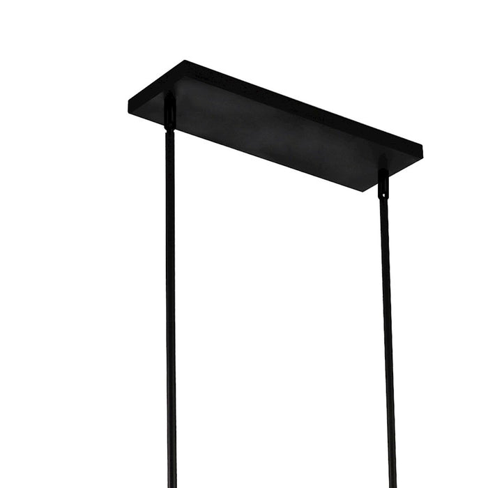 CWI Lighting Tapedia 6 Light Up Chandelier, Black