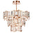 CWI Lighting Quida 5 Light Down Chandelier, Champagne - 9903C18-5-193