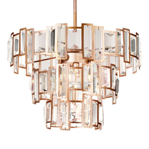 CWI Lighting Quida 5 Light Down Chandelier, Champagne