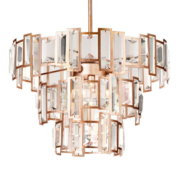 CWI Lighting Quida 5 Light Down Chandelier, Champagne