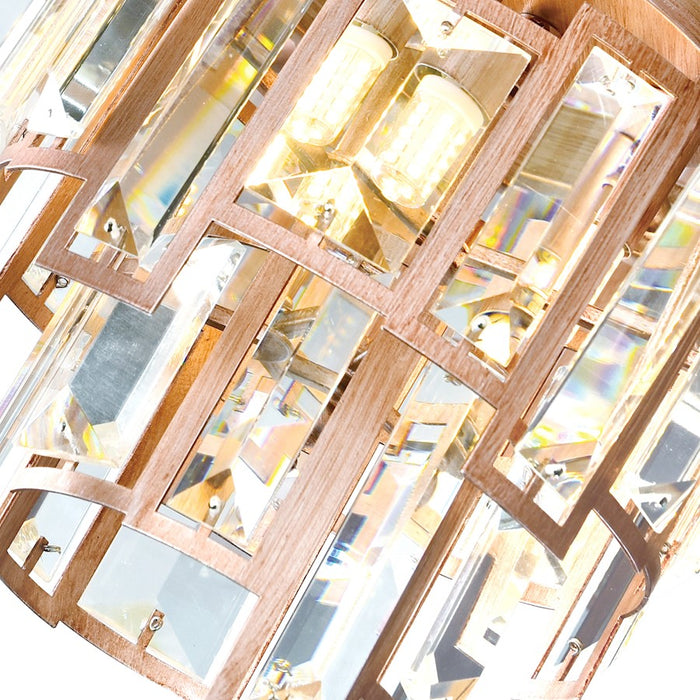 CWI Lighting Quida 5 Light Down Chandelier, Champagne