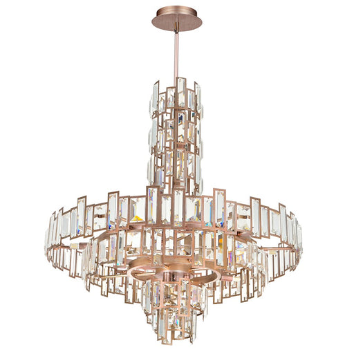 CWI Lighting Quida 18 Light Down Chandelier, Champagne - 9903P30-18-193