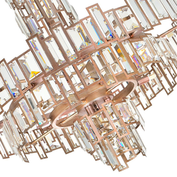 CWI Lighting Quida 18 Light Down Chandelier, Champagne