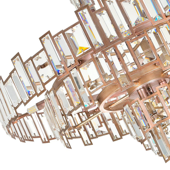 CWI Lighting Quida 18 Light Down Chandelier, Champagne