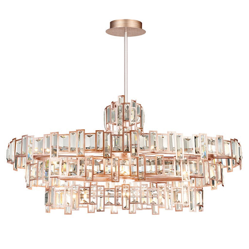 CWI Lighting Quida 21 Light Down Chandelier, Champagne - 9903P44-21-193