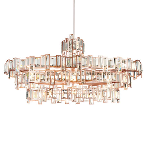 CWI Lighting Quida 21 Light Down Chandelier, Champagne