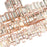 CWI Lighting Quida 21 Light Down Chandelier, Champagne