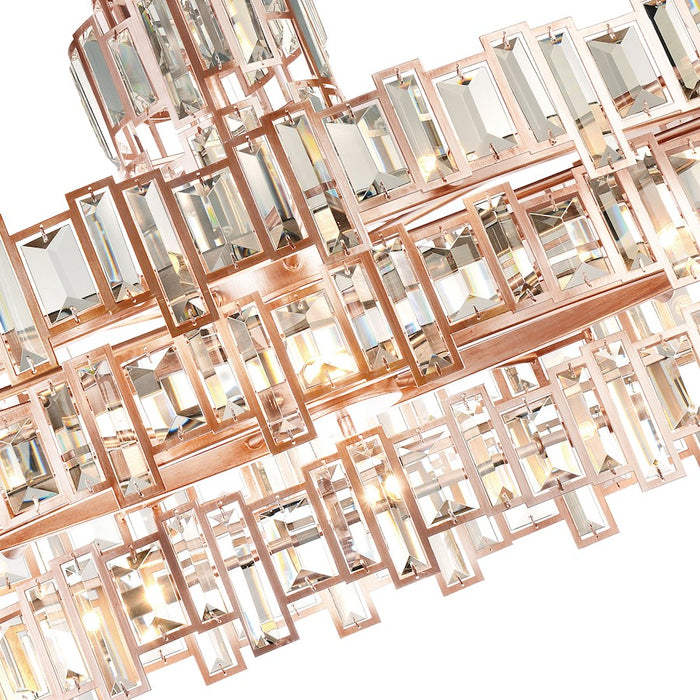 CWI Lighting Quida 21 Light Down Chandelier, Champagne
