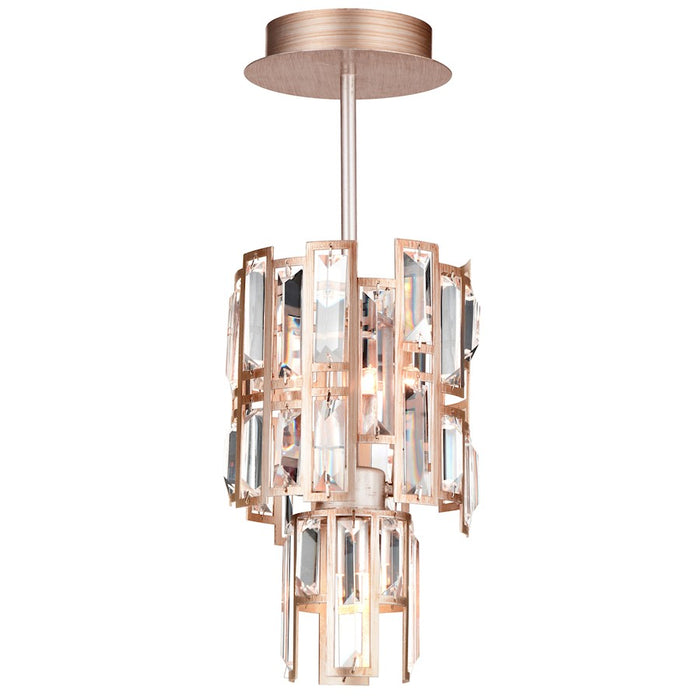 CWI Lighting Quida 3 Light Down Chandelier, Champagne - 9903P6-3-193