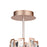 CWI Lighting Quida 3 Light Down Chandelier, Champagne