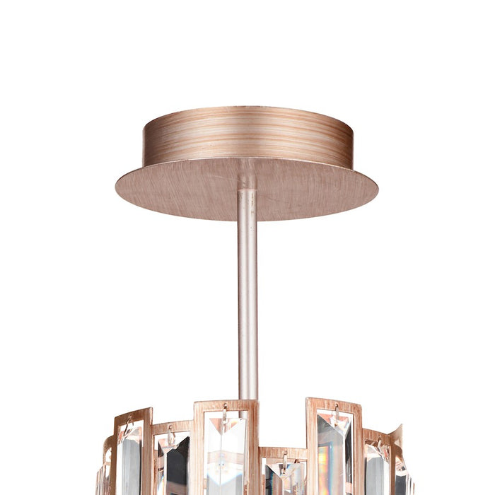 CWI Lighting Quida 3 Light Down Chandelier, Champagne