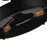 CWI Lighting Tigris 3 Light Drum Shade Flush Mount, Black
