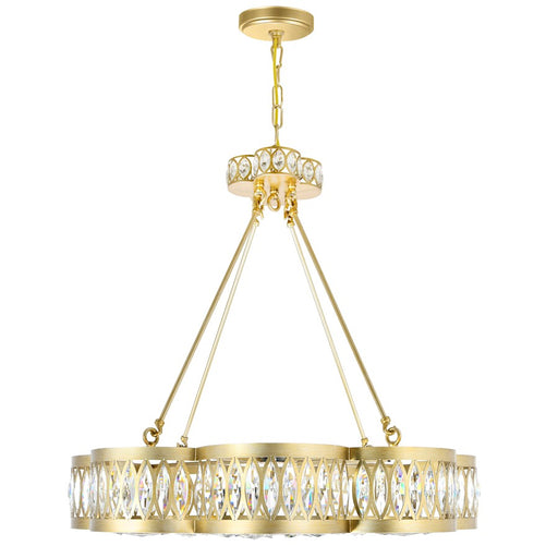 CWI Lighting Nova 8 Light Chandelier, Champagne - 9906P31-8-208