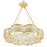 CWI Lighting Nova 8 Light Chandelier, Champagne