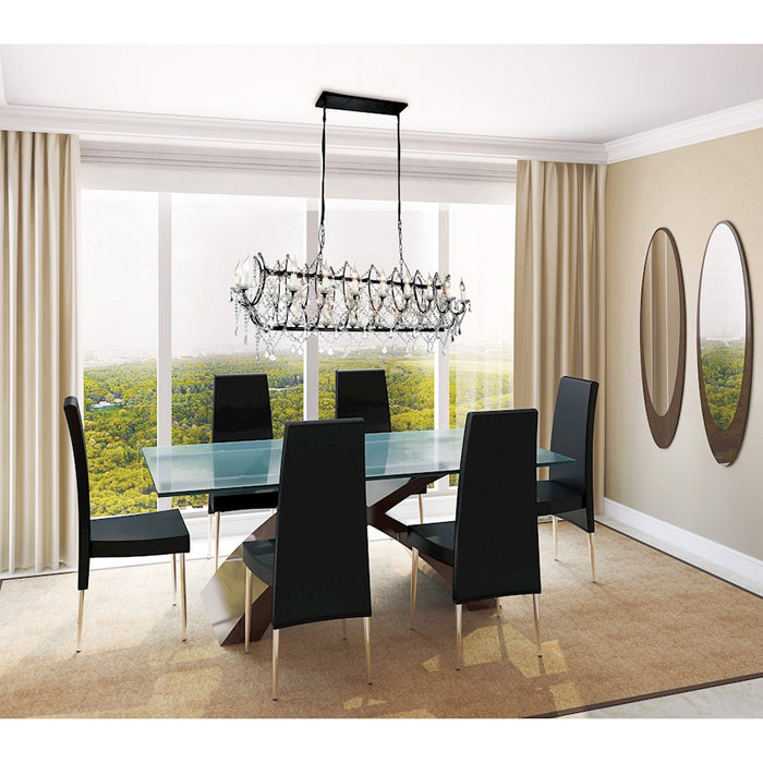 CWI Lighting Phraya 24 Light Up Chandelier, Dark Brown