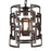 CWI Lighting Litani 1 Light Down Chandelier, Brown