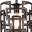 CWI Lighting Litani 1 Light Down Chandelier, Brown