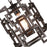 CWI Lighting Litani 1 Light Down Chandelier, Brown