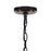 CWI Lighting Litani 1 Light Down Chandelier, Brown