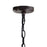 CWI Lighting Litani 3 Light Down Chandelier, Brown