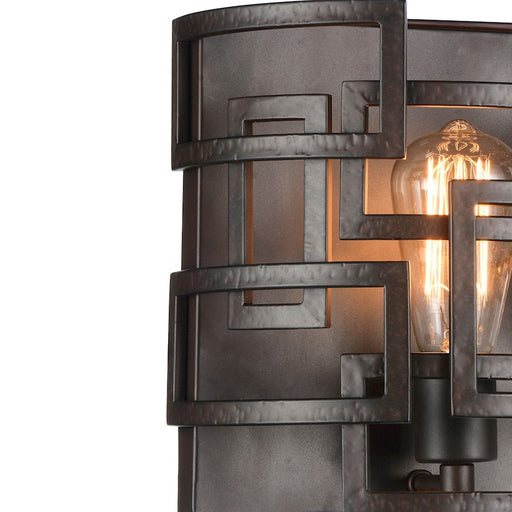 CWI Lighting Litani 1 Light Wall Light, Brown