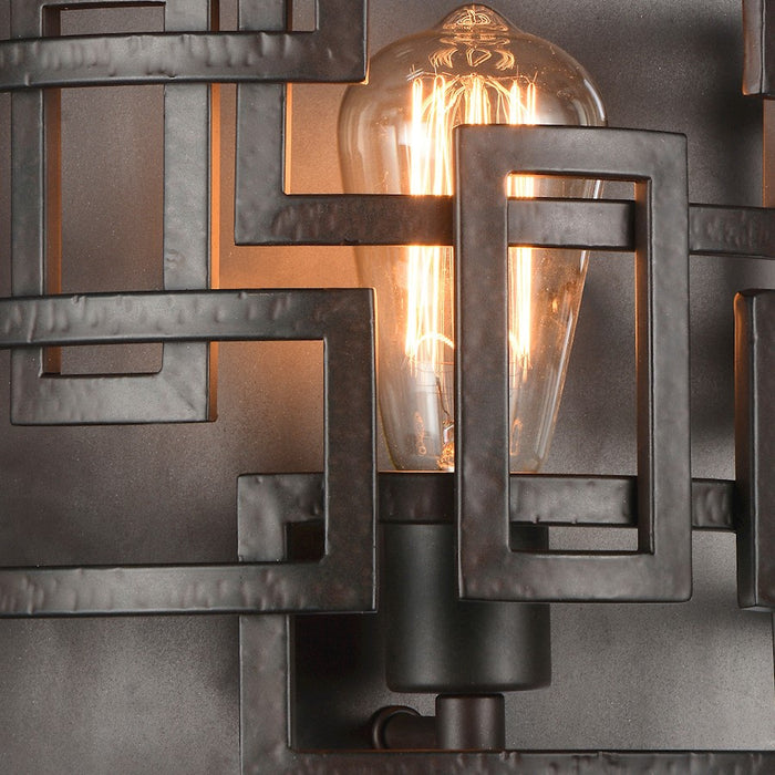 CWI Lighting Litani 1 Light Wall Light, Brown